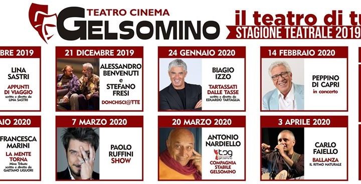 Al via la nuova grande stagione del Teatro Gelsomino di Afragola: da domani “Appunti di Viaggio”di Lina Sastri