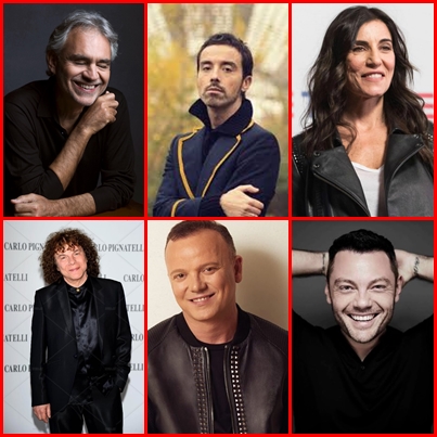 I piu’ grandi nomi del panorama musicale pop italiano con «Musica che unisce», un evento unico, in programma martedì 31 marzo dalle ore 20.35.