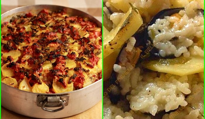 Tiella di riso, patate e cozze, la ricetta