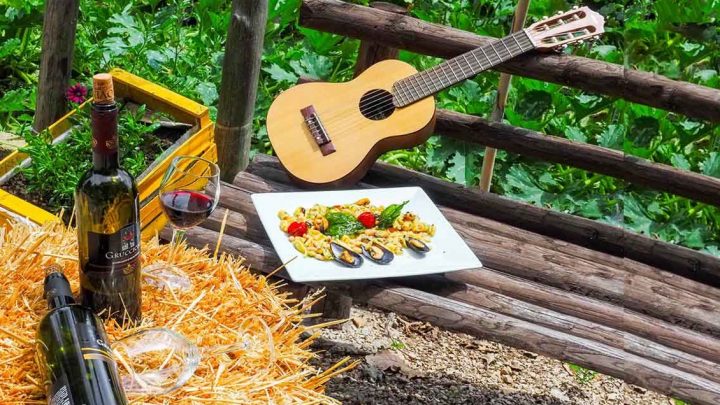 Musica, cibo e vino nei campi flegrei