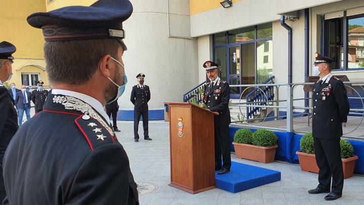 IL GENERALE STEFANIZZI SALUTA IL COMANDO PROVINCIALE DEI CARABINIERI DI AVELLINO