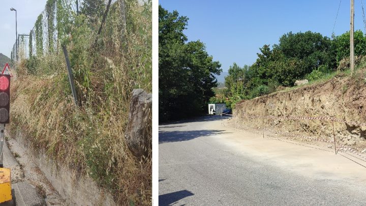 Avviati i lavori di ripristino e messa in sicurezza del tratto lungo la SP61 alle porte di Atripalda