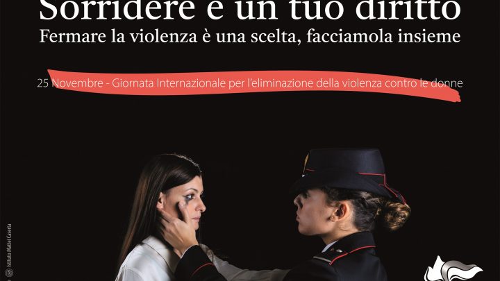 25 NOVEMBRE – GIORNATA MONDIALE CONTRO LA VIOLENZA DI GENERE. L’APPELLO DEI CARABINIERI: “TROVARE SEMPRE IL CORAGGIO DI DENUNCIARE”.
