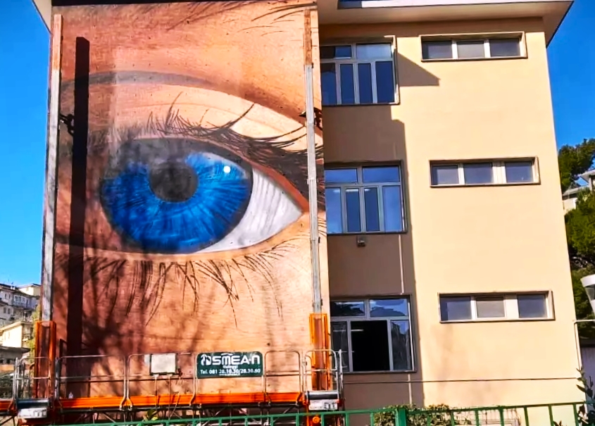 UN MURALES DI JORIT PER DIRE NO ALLA GUERRA DOMANI L’INAUGURAZIONE A SALERNO