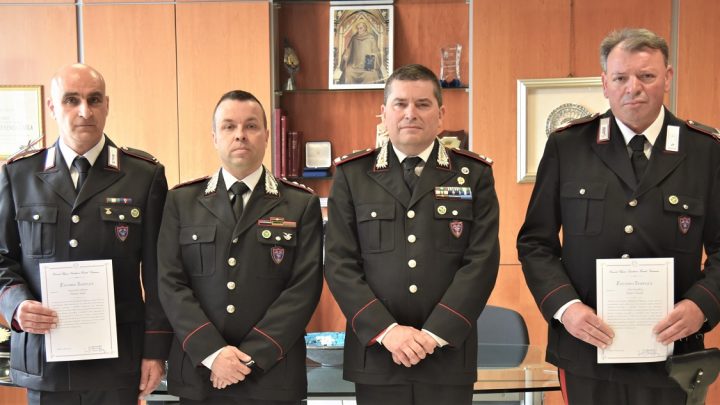 Comando Regione Carabinieri Forestale “Campania” –  Cerimonia di consegna dei riconoscimenti per merito ai Carabinieri Forestali
