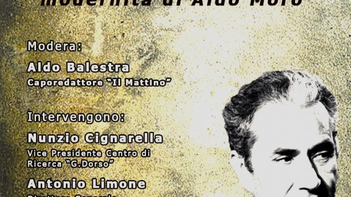 Al Circolo della Stampa di Avellino, l’incontro dibattito “Tempi nuovi si annunciano: la modernità di Aldo Moro”