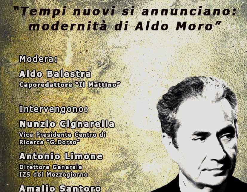 Al Circolo della Stampa di Avellino, l’incontro dibattito “Tempi nuovi si annunciano: la modernità di Aldo Moro”