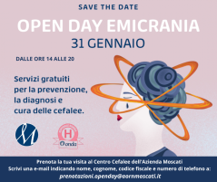 Open day Emicrania promosso dalla Fondazione Onda: il 31 gennaio consulenze gratuite al Centro cefalee dell’Azienda Moscati