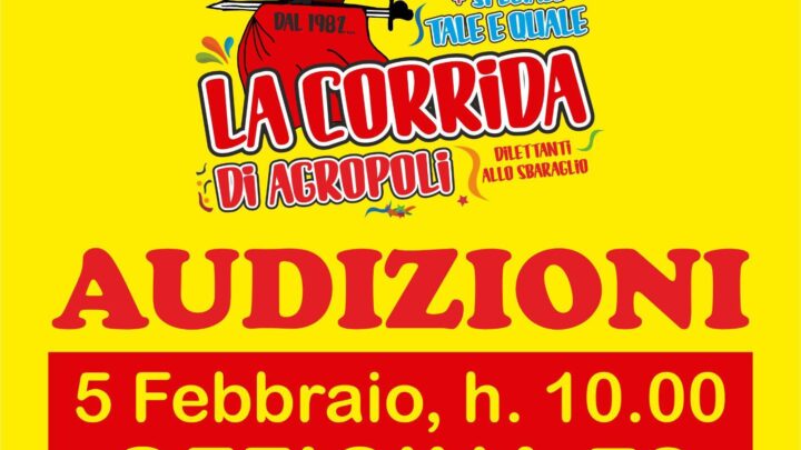 Al via le audizioni per la Corrida agropolese, ecco come partecipare