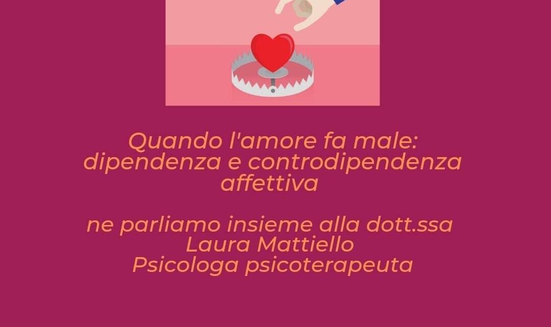 “Apple Pie”, domenica 2 aprile un incontro sul tema della dipendenza affettiva