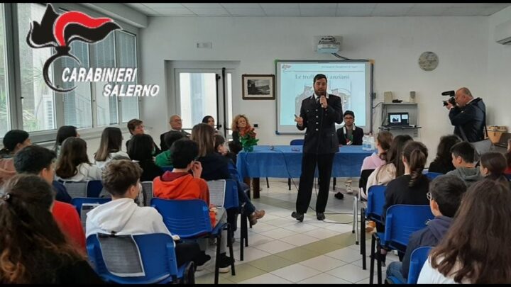 Sapri: Truffe agli anziani, campagna di sensibilizzazione. I Carabinieri incontrano gli studenti