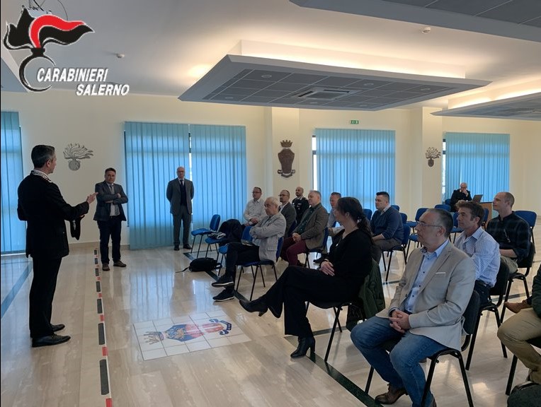 SALERNO: VISITA A SALERNO DI UNA DELEGAZIONE DEL QUARTIER GENERALE DIREAZIONE RAPIDA (ALLIED RAPID REACTION CORPS) DELLA NATO
