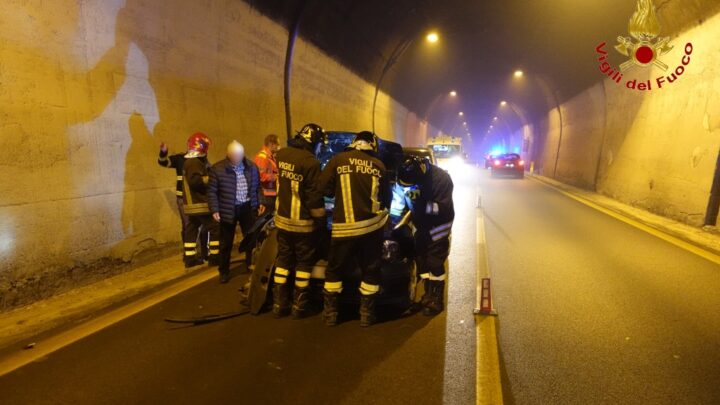 SOLOFRA – Incidente in galleria, 4 persone rimaste ferite