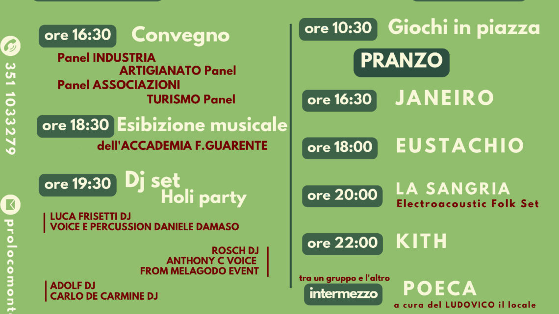 Proloco di Montemiletto organizza FIESTA: PERCHÉ RESTARE