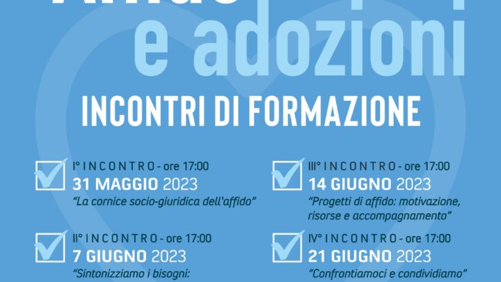 ADOZIONI E AFFIDI: AL VIA IL CICLO DI INCONTRI DI FORMAZIONE PRESSO IL CENTRO FAMIGLIA DI CESINALI