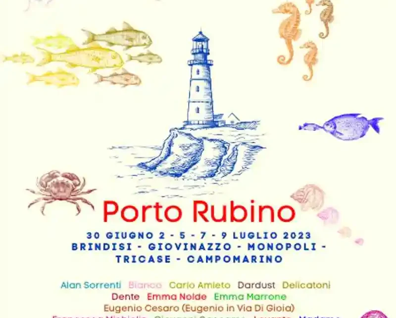 Porto Rubino il festival dei mari è pronto a spiegare le sue vele