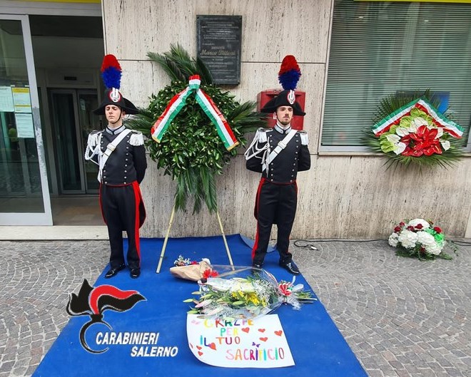 Pagani (SA): Cerimonia in ricordo del Tenente dei Carabinieri, medaglia d’oro al valor militare “alla memoria”, Marco Pittoni.