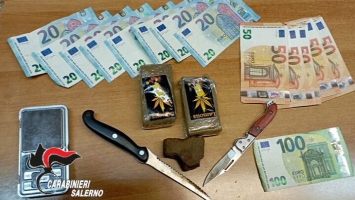 TROVATO IN POSSESSO DI DROGA E SOLDI. ARRESTATO DAI CARABINIERI
