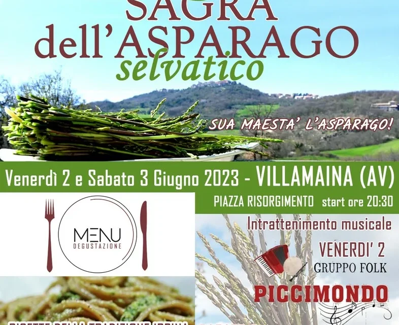 Villamaina (AV) – LA 2° EDIZIONE DELLA SAGRA DELL’ASPARAGO SELVATICO