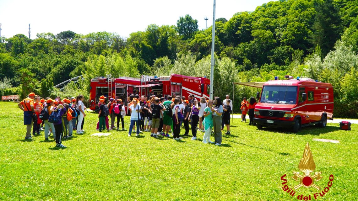 TUTTI “A LEZIONE” DAI VIGILI DEL FUOCO AL PARCO SANTO SPIRITO DI AVELLINO