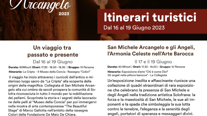 Itinerari Turistici a cura delle Associazioni Solofrane e Comune di Solofra per i Festeggiamenti in Onore di San Michele Arcangelo