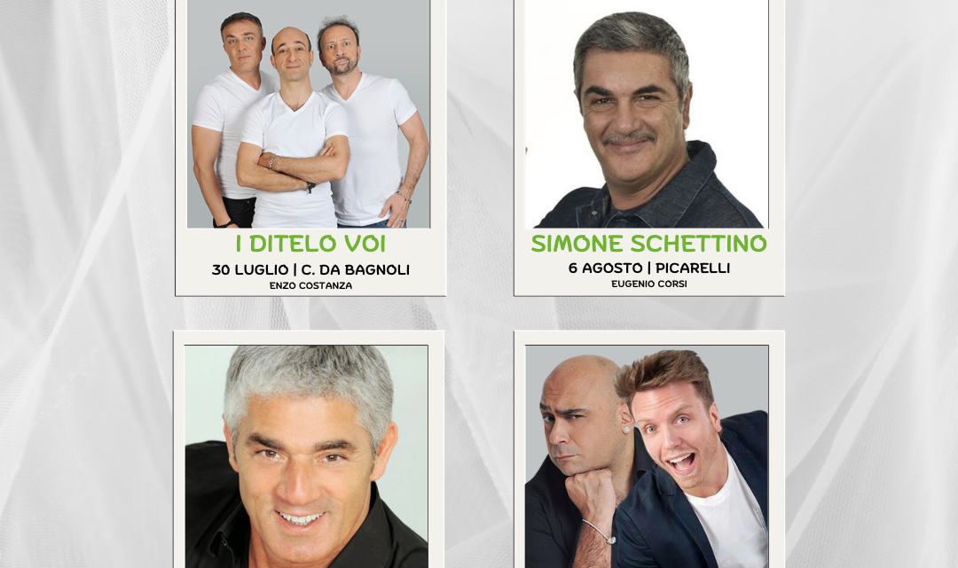 Avellino Summer Festival, domani l’inaugurazione della Clubhouse in Piazza Libertà. Oggi annunciati i comici (Izzo, Schettino, Ditelo Voi, Giustiniani, Palma) e i Cugini di Campagna Avellino Summer Festival, domani l’inaugurazione della Clubhouse in Piazza Libertà. Oggi annunciati i comici (Izzo, Schettino, Ditelo Voi, Giustiniani, Palma) e i Cugini di Campagna