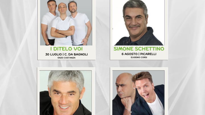 Avellino Summer Festival, domani l’inaugurazione della Clubhouse in Piazza Libertà. Oggi annunciati i comici (Izzo, Schettino, Ditelo Voi, Giustiniani, Palma) e i Cugini di Campagna