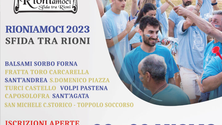 RIONIAMOCI 2023: UN’ECCEZIONALE SFIDA TRA I RIONI DI SOLOFRA, IL 28-29 LUGLIO