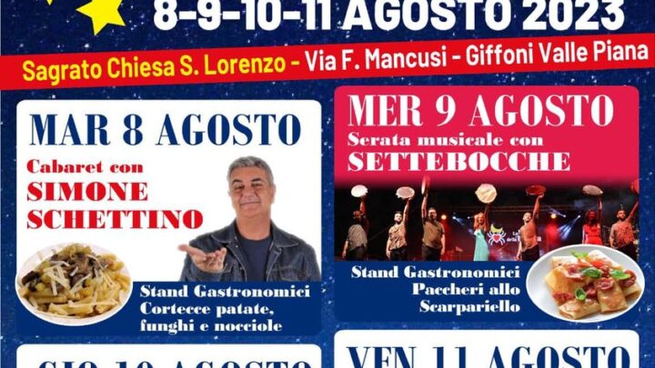A Giffoni Valle Piana la Sagra di San Lorenzo