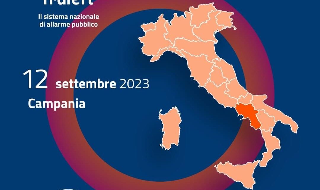 IT-ALERT, PRIMO TEST IL 12 SETTEMBRE – Si sperimenta anche in Campania il sistema nazionale di allerta IT-ALERT, PRIMO TEST IL 12 SETTEMBRE – Si sperimenta anche in Campania il sistema nazionale di allerta