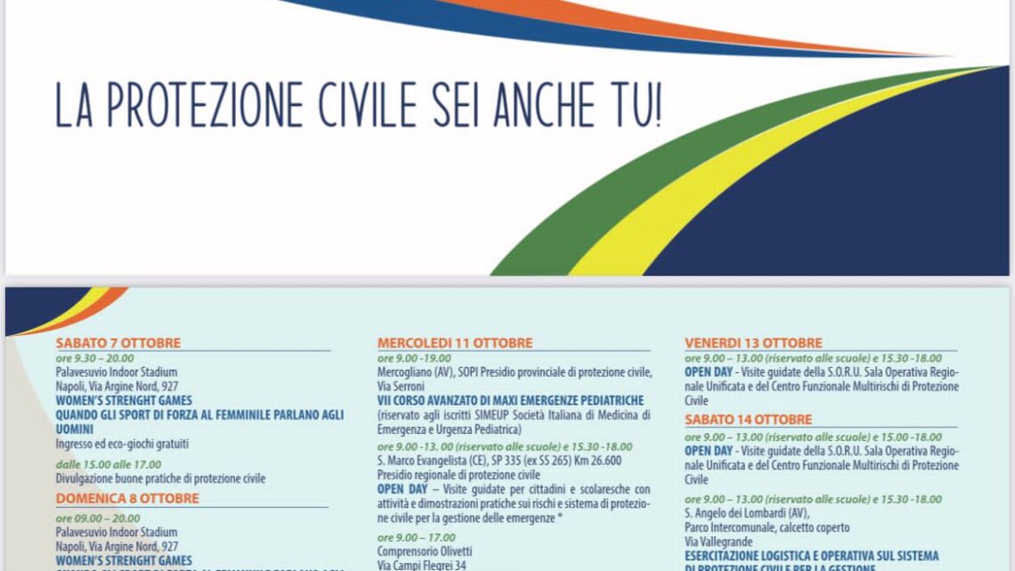 Al via in Campania la Settimana Nazionale di Protezione Civile Al via in Campania la Settimana Nazionale di Protezione Civile