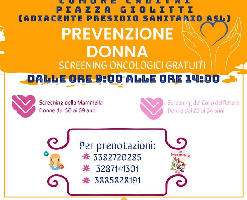SCREENING ONCOLOGICI, I CAMPER DELL’ASL SABATO A CALITRI SCREENING ONCOLOGICI, I CAMPER DELL’ASL SABATO A CALITRI