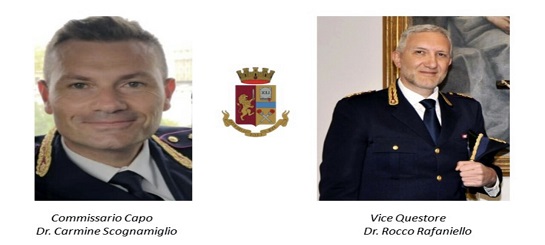Questura di Avellino – avvicendamento di Funzionari alla dirigenza di due importanti uffici