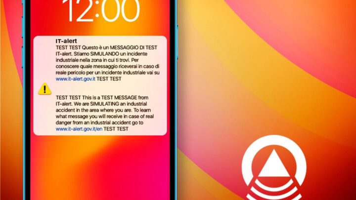 IT-ALERT, DOMANI ALLE ORE 12 TEST A NAPOLI MESSAGGI SUI CELLULLARI PRESENTI NELL’AREA PORTUALE SI TRATTA SOLO DI UNA SPERIMENTAZIONE