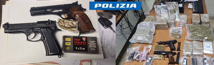 Avellino: arrestato 38enne irpino trovato in possesso di 8Kg di hashish e di due pistole semiautomatiche Avellino: arrestato 38enne irpino trovato in possesso di 8Kg di hashish e di due pistole semiautomatiche