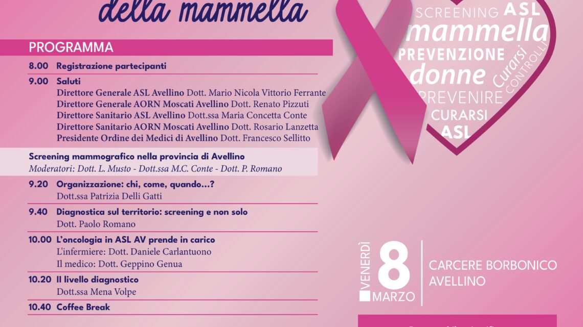 ASL AVELLINO: FOCUS SUL TUMORE DELLA MAMMELLA