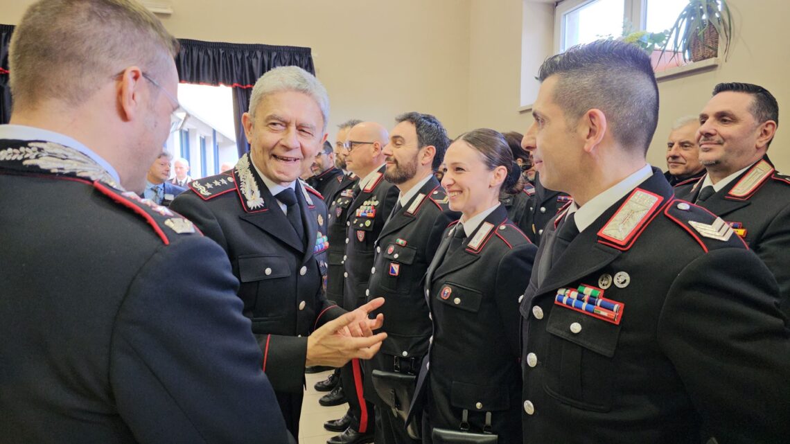 Il Generale dei Carabinieri Antonio de Vita in visita al Comando Provinciale di Avellino