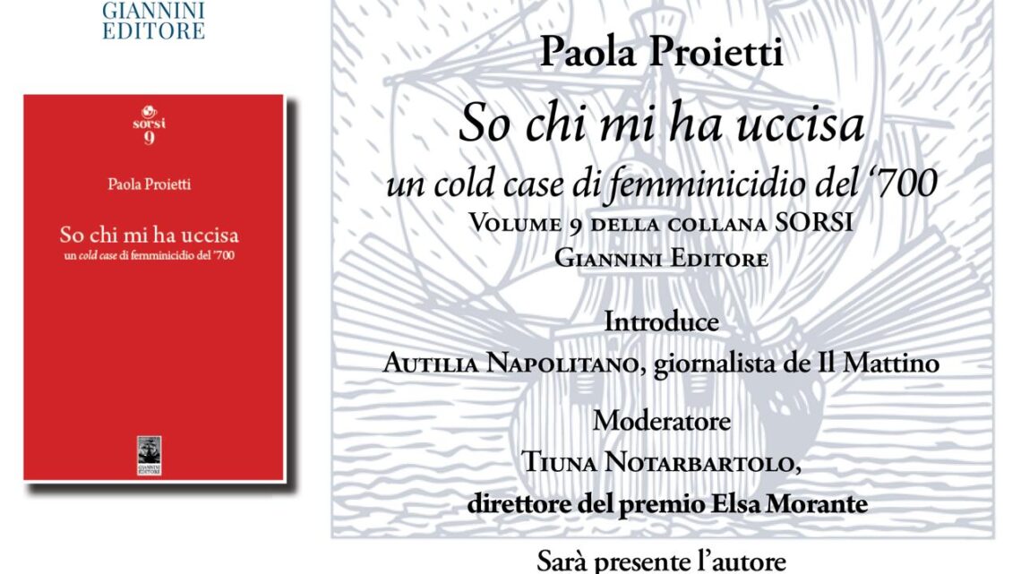 Paola Proietti presenta “So chi mi ha uccisa” (Giannini Editore) alla Mondadori di Nola