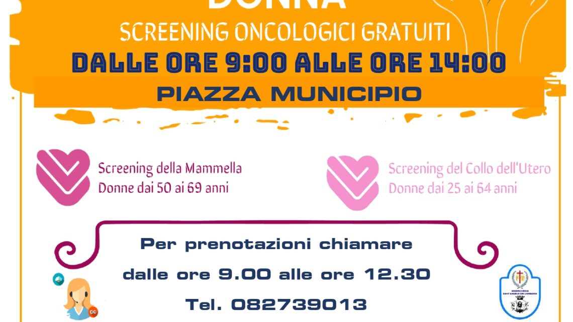CREENING ONCOLOGICI, I CAMPER DELL’ASL DOMENICA 26 MAGGIO A CONZA DELLA CAMPANIA CREENING ONCOLOGICI, I CAMPER DELL’ASL DOMENICA 26 MAGGIO A CONZA DELLA CAMPANIA