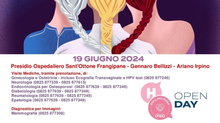 (H) OPEN DAY PREVENZIONE AL FEMMINILE ALL’OSPEDALE DI ARIANO