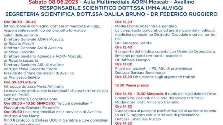 A lezione di integrazione ospedale-territorio con gli attori chiamati a gestire l’organizzazione: all’Azienda Moscati un incontro formativo con manager ed esperti