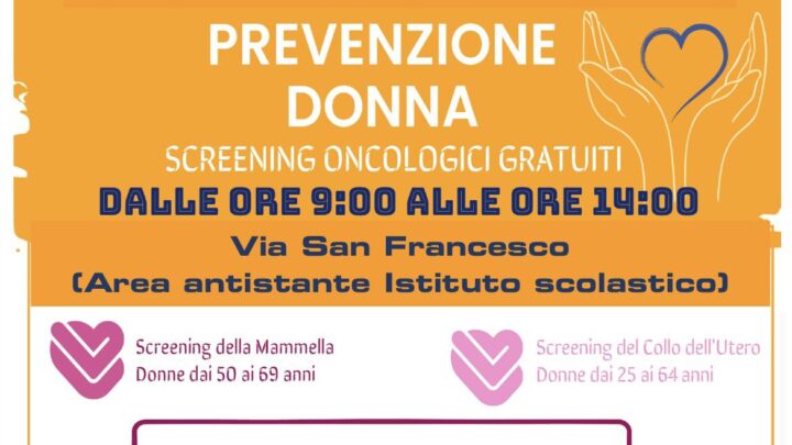 SCREENING ONCOLOGICI, I CAMPER DELL’ASL SABATO 3 AGOSTO A MONTEMARANO