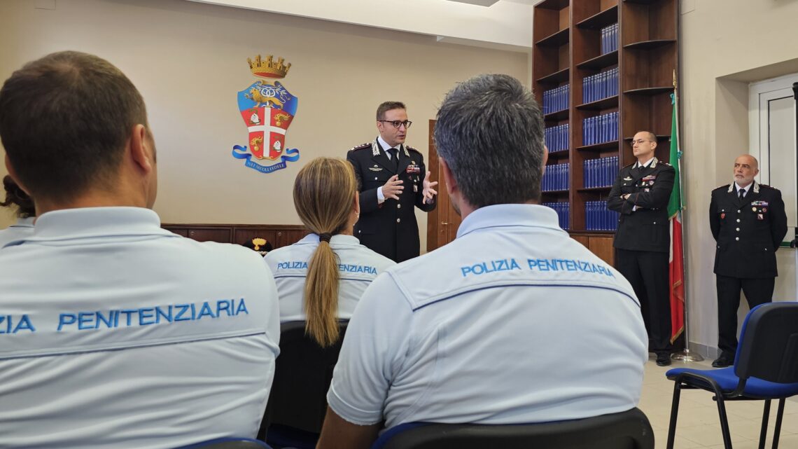 STAGE FORMATIVO DEGLI ALLIEVI COMMISSARI DELLA POLIZIA PENITENZIARIA AL COMANDO PROVINCIALE DEI CARABINIERI