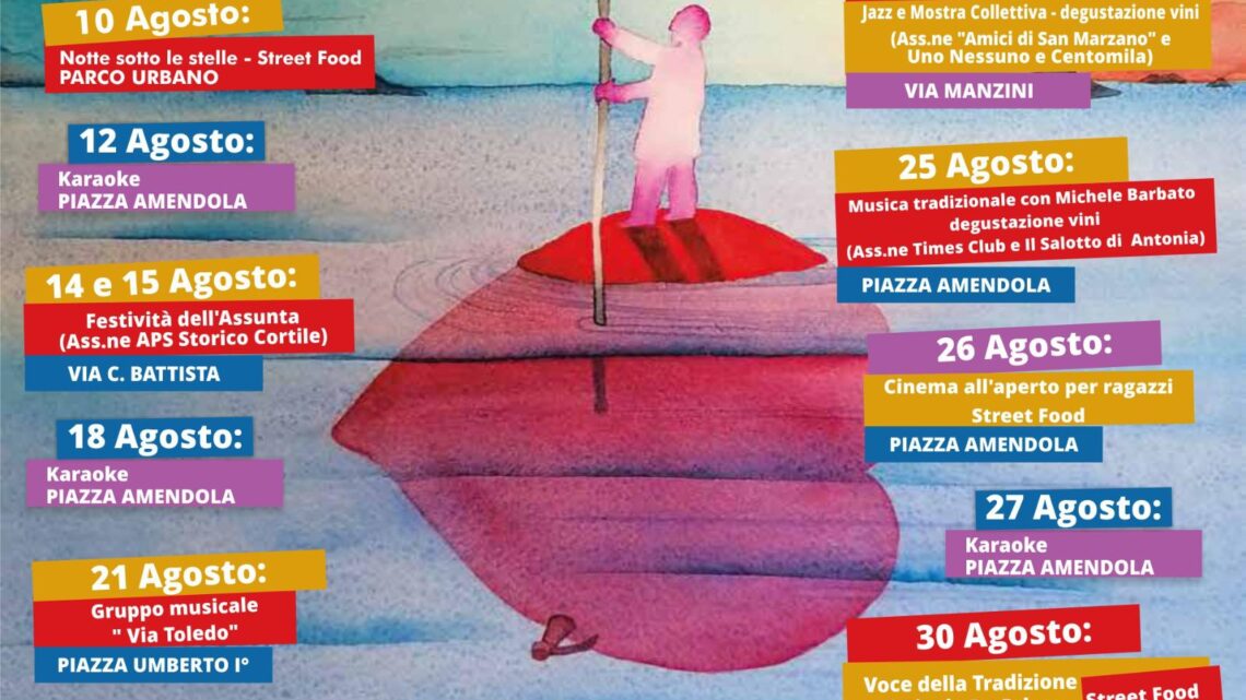 Approvato il calendario degli eventi estivi a San Marzano sul Sarno: funziona il lavoro di squadra tra associazioni e amministrazione comunale Approvato il calendario degli eventi estivi a San Marzano sul Sarno: funziona il lavoro di squadra tra associazioni e amministrazione comunale