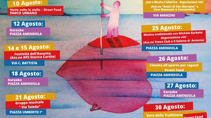 Approvato il calendario degli eventi estivi a San Marzano sul Sarno: funziona il lavoro di squadra tra associazioni e amministrazione comunale