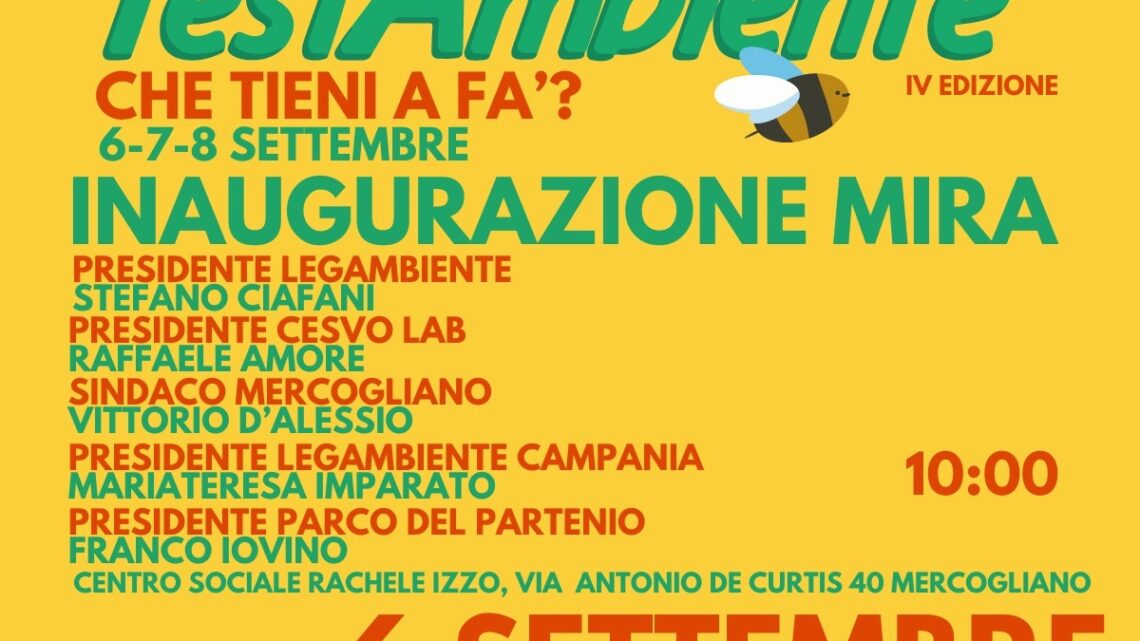 Mercogliano_prima tappa di FestAmbiente con la riapertura del M.I.R.A.