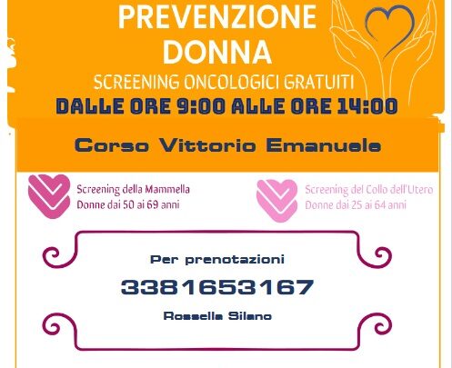 SCREENING ONCOLOGICI, I CAMPER DELL’ASL DOMENICA 15 SETTEMBRE A VILLANOVA DEL BATTISTA