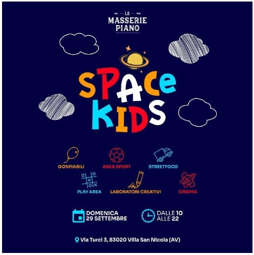 Ai più piccoli serve davvero poco per essere felici. Ma per Space Kids, non è maiabbastanza! Ai più piccoli serve davvero poco per essere felici. Ma per Space Kids, non è maiabbastanza!