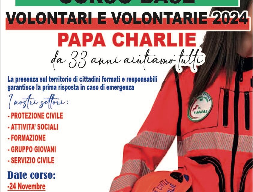 A Pagani nuovo corso formativo per volontari di protezione civile promosso dalla Papa Charlie A Pagani nuovo corso formativo per volontari di protezione civile promosso dalla Papa Charlie