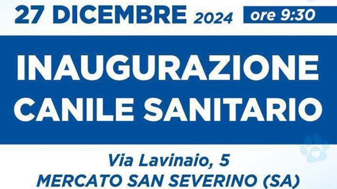 Inaugurazione Canile Sanitario Mercato San Severino